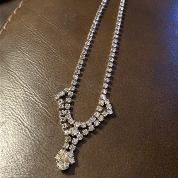 Vintage necklace with rhinestones ! - Picture 1 of 3